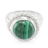 Anello in argento con Malachite