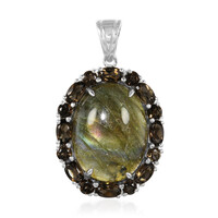 Ciondolo in argento con Labradorite