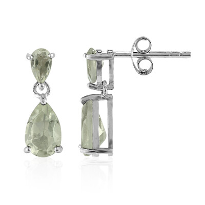 Orecchini in argento con Ametista Verde