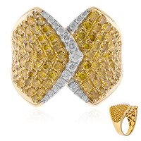Anello in oro con Diamante Arancione SI2 (CIRARI)