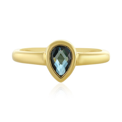 Anello in argento con Topazio Blu Londra
