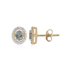 Orecchini in oro con Tanzanite Verde