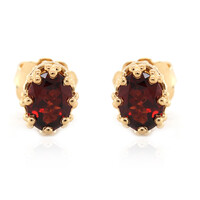 Orecchini in argento con Granato Mozambico (Dallas Prince Designs)