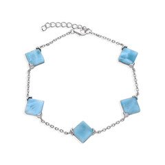 Bracciale in argento con Larimar