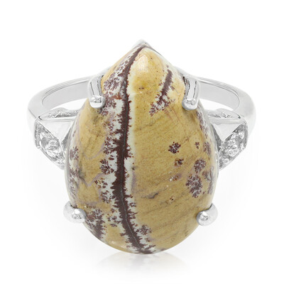 Anello in argento con Diaspro Dentritico Sonora