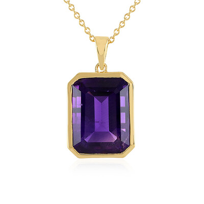 Collana in argento con Ametista Zambiana