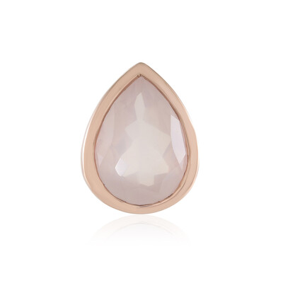 Ciondolo in argento con Quarzo Rosa (MONOSONO COLLECTION)