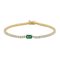 Bracciale in oro con Smeraldo Zambia AAA (CIRARI)
