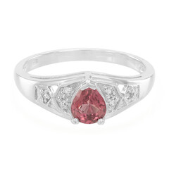 Anello in argento con Granato Malaya