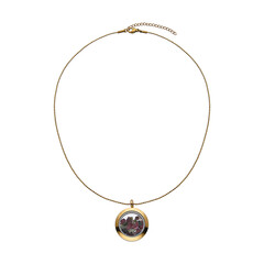 Collana in acciaio inossidabile con Tormalina