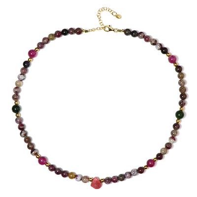 Collana in argento con Rodonite