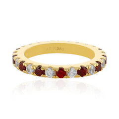 Anello in argento con Spinello Rosso