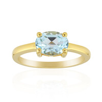 Anello in argento con Topazio Blu Cielo