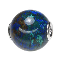 Ciondolo in argento con Malachite Azzurrite