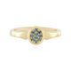 Anello in argento con Diamante Blu I2