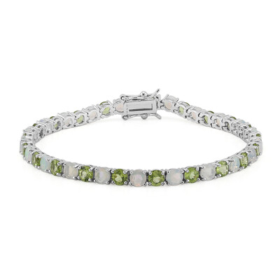 Bracciale in argento con Peridoto della Birmania