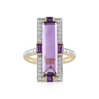 Anello in oro con Ametista Zambiana (SUHANA)