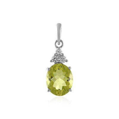 Ciondolo in argento con Quarzo Limone