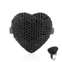 Anello in argento con Spinello Nero