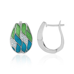 Orecchini in argento con Topazio Blu Svizzero (Adela Silber)