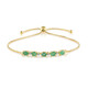 Bracciale in argento con Smeraldo Zambia