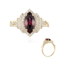 Anello in oro con Zircone Rosa (Adela Gold)