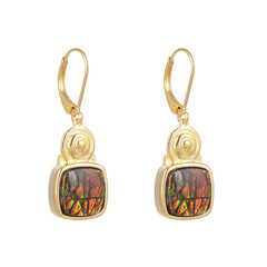 Orecchini in argento con Ammolite