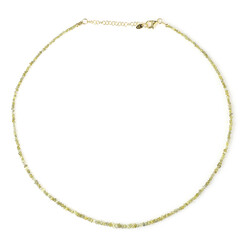Collana in argento con Diamante Giallo