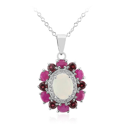 Collana in argento con Opale di Welo