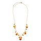 Collana in argento con Ambra Sunrise Baltica (dagen)