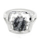 Anello in argento con Ossidiana Fiocco di Neve