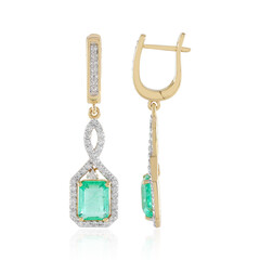 Orecchini in oro con Smeraldo Zambia AAA (SUHANA)