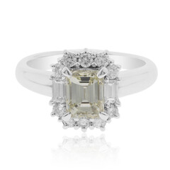 Anello in platino con Diamante Giallo VS1 (CIRARI)