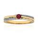 Anello in oro con Berillo Rosso