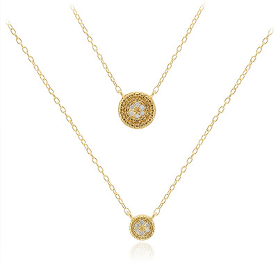 Collana in argento con Diamante I3 (I)