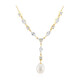 Collana in argento con Perla d'Acqua Dolce Bianca
