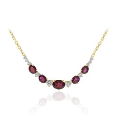 Collana in oro con Rubino Mozambico AAA (CIRARI)