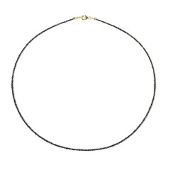 Collana in oro con Diamante Nero