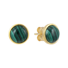Orecchini in argento con Malachite