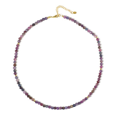 Collana in argento con Zaffiro Fancy