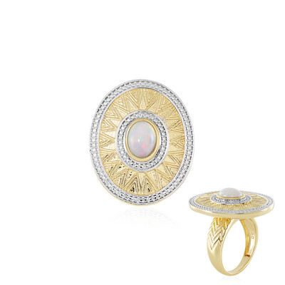 Anello in argento con Opale di Welo