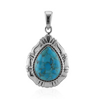 Ciondolo in argento con Turchese Kingman Mohave Blu (Art of Nature)