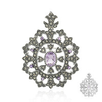 Spilla in argento con Ametista