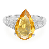 Anello in argento con Citrino