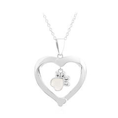 Collana in argento con Pietra di Luna Bianca
