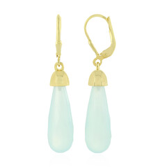 Orecchini in argento con Calcedonio Acqua