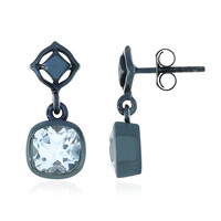 Orecchini in argento con Topazio Blu Cielo