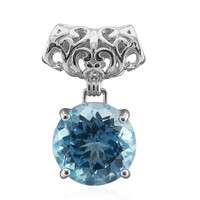 Ciondolo in argento con Topazio Blu Cielo
