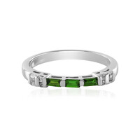 Anello in argento con Diopside Russo (Adela Silber)