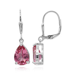Orecchini in argento con Topazio Mistico Flamingo